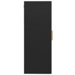 vidaXL Závesná nástenná skrinka čierna 69,5x34x90 cm – Obrázok 4