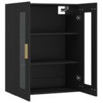 vidaXL Závesná nástenná skrinka čierna 69,5x34x90 cm – Obrázok 5