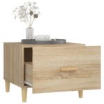 vidaXL Konferenčné stolíky 2 ks dub sonoma 50x50x40cm kompozitné drevo – Obrázok 4