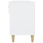vidaXL Botník lesklý biely 102x35x55 cm spracované drevo – Obrázok 7