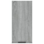 vidaXL Nástenná kúpeľňová skrinka sivý dub sonoma 32x20x67 cm – Obrázok 6