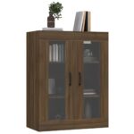 vidaXL Závesná nástenná skrinka hnedý dub 69,5x34x90 cm – Obrázok 6