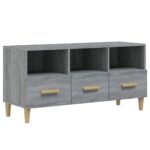 vidaXL TV skrinka sivý dub sonoma 102x36x50 cm spracované drevo – Obrázok 2