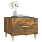 vidaXL Konferenčné stolíky 2 ks dymový dub 50x50x40cm kompozitné drevo – Obrázok 5