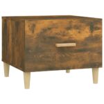 vidaXL Konferenčné stolíky 2 ks dymový dub 50x50x40cm kompozitné drevo – Obrázok 6