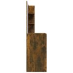 vidaXL Toaletný stolík so zrkadlom dymový dub 74,5x40x141 cm – Obrázok 8