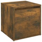 vidaXL Box so zásuvkou, tmavý dub 40,5x40x40 cm, kompozitné drevo – Obrázok 2