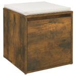 vidaXL Box so zásuvkou, tmavý dub 40,5x40x40 cm, kompozitné drevo – Obrázok 4
