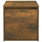 vidaXL Box so zásuvkou, tmavý dub 40,5x40x40 cm, kompozitné drevo – Obrázok 7