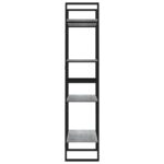 vidaXL 4-poschodová knižnica sivá sonoma 60x30x140 cm spracované drevo – Obrázok 6