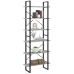 vidaXL Vysoká skrinka sivý dub sonoma 80x30x210 cm spracované drevo – Obrázok 4