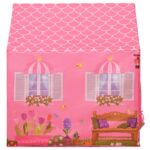 vidaXL Detský stan na hranie ružový 69x94x104 cm – Obrázok 4