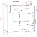 vidaXL Komoda čierna 62x38x75 cm spracované drevo – Obrázok 9