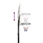 vidaXL Basketbalový stojan biely 258-363 cm polyetén – Obrázok 8