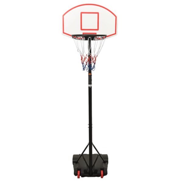 vidaXL Basketbalový stojan biely 216-250 cm polyetén – Obrázok 2
