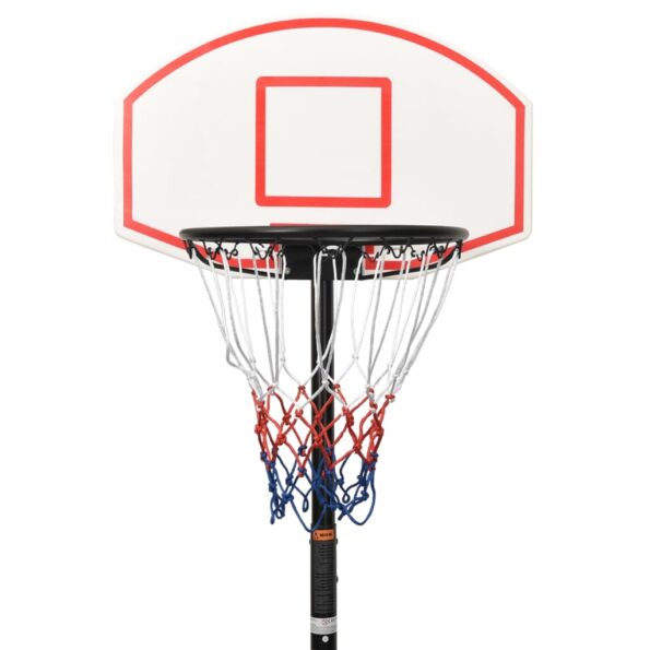 vidaXL Basketbalový stojan biely 216-250 cm polyetén – Obrázok 5