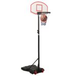 vidaXL Basketbalový stojan biely 216-250 cm polyetén – Obrázok 9