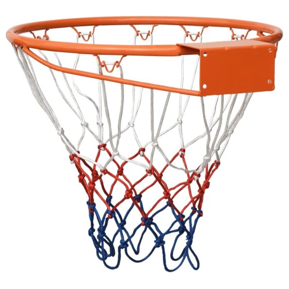 vidaXL Basketbalový kôš čierny 39 cm oceľ – Obrázok 4