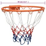 vidaXL Basketbalový kôš čierny 39 cm oceľ – Obrázok 7