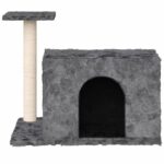 vidaXL Škrabadlo pre mačky so sisalovým stĺpikom tmavosivé 51 cm – Obrázok 3
