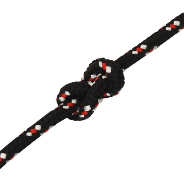 vidaXL Lodné lano čierne 14 mm 100 m polypropylén – Obrázok 5