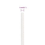 vidaXL Lodné lano biele 3 mm 250 m polypropylén – Obrázok 6