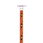 vidaXL Lodné lano oranžové 2 mm 25 m polypropylén – Obrázok 6