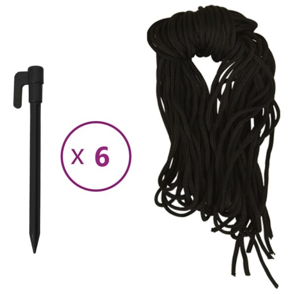 vidaXL Nafukovacia vianočná dekorácia Santa so sobmi s LED 145 cm – Obrázok 7