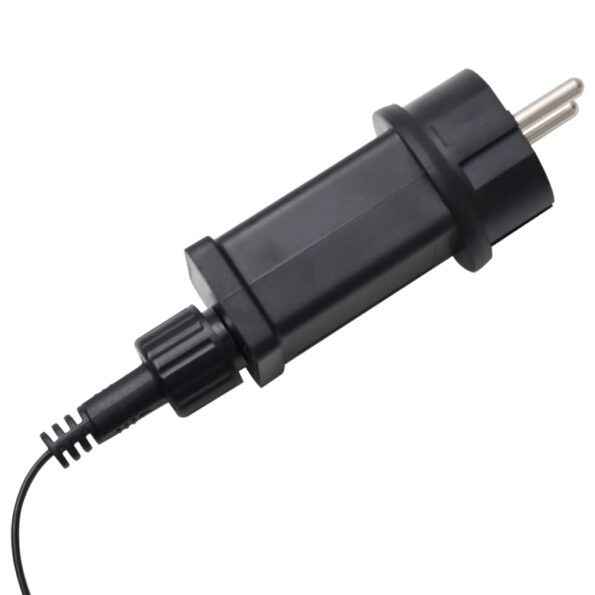 vidaXL Nafukovacia vianočná dekorácia Santa so sobmi s LED 145 cm – Obrázok 9