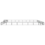 vidaXL Ohrádka pre psov 36 panelov čierna 100x50 cm práškovaná oceľ – Obrázok 2