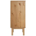 vidaXL Skrinka so zásuvkami OTTA, hnedo biela 45x39x90 cm, borovica – Obrázok 5