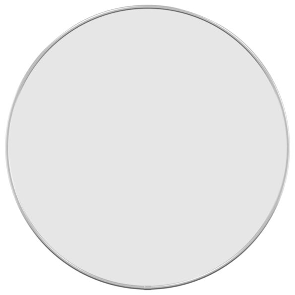 vidaXL Nástenné zrkadlo strieborné Ø 50 cm okrúhle – Obrázok 2