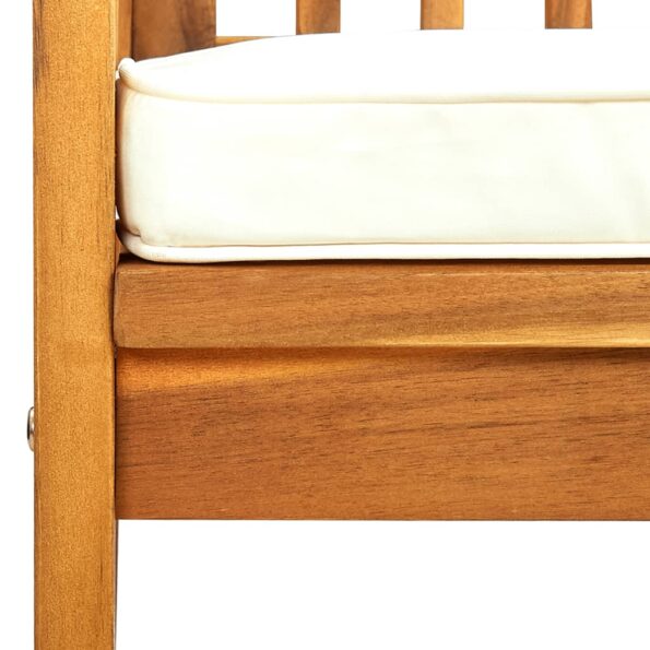 vidaXL Záhradné jedálenské stoličky 6 ks so sedákmi akáciový masív – Obrázok 7