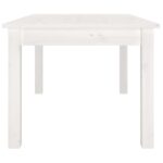 vidaXL Konferenčný stolík biely 80x50x40 cm borovicový masív – Obrázok 4