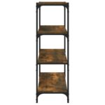 vidaXL Knižnica dymový dub 60x33x100 cm spracované drevo – Obrázok 6