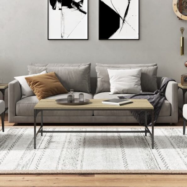 vidaXL Konferenčný stolík dub sonoma 100x50x35 cm spracované drevo – Obrázok 3