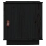 vidaXL Nočné stolíky 2 ks čierne 40x34x45 cm borovicový masív – Obrázok 6