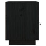 vidaXL Nočné stolíky 2 ks čierne 40x34x45 cm borovicový masív – Obrázok 7