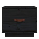 vidaXL Nočné stolíky čierne 2 ks 40x34x35 cm masívne borovicové drevo – Obrázok 5