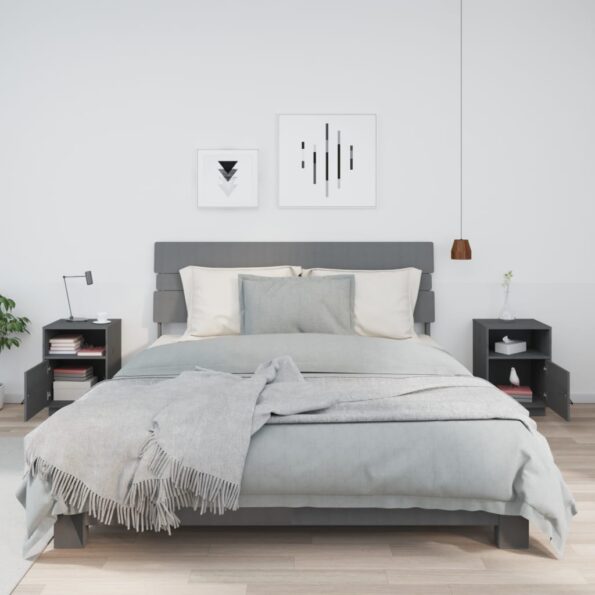 VXL8720287204053_g_en_hd_1.jpg vidaXL Nočné stolíky 2 ks sivé 40x34x55 cm borovicový masív – Obrázok 3