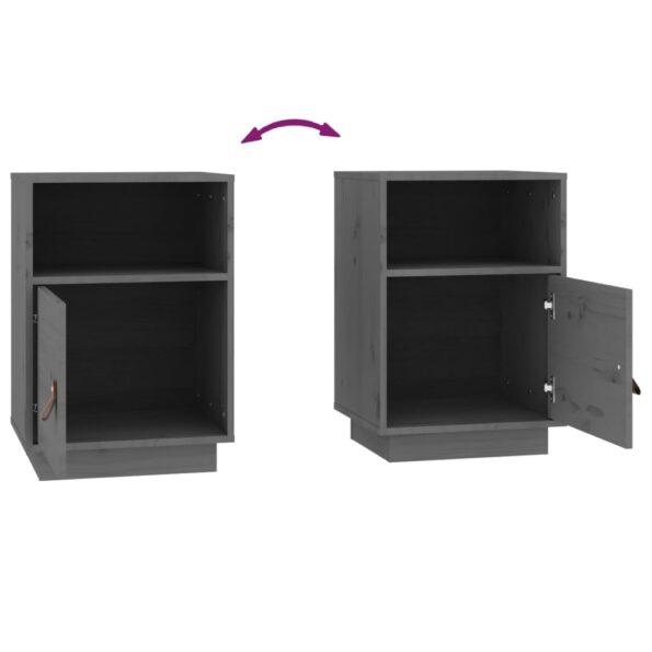 VXL8720287204053_g_en_hd_7.jpg vidaXL Nočné stolíky 2 ks sivé 40x34x55 cm borovicový masív – Obrázok 9