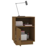 vidaXL Nočné stolíky 2 ks medovo-hnedé 40x34x55 cm borovicový masív – Obrázok 5