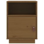 vidaXL Nočné stolíky 2 ks medovo-hnedé 40x34x55 cm borovicový masív – Obrázok 7