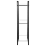 vidaXL Stojan na krbové drevo matný čierny 50x28x94 cm oceľ – Obrázok 4
