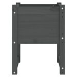 VidaXL Kvetináče 2 ks sivé 40x40x52,5 cm masívna borovica – Obrázok 5