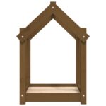 vidaXL Posteľ pre psa medovohnedá 61x50x70 cm borovicový masív – Obrázok 6