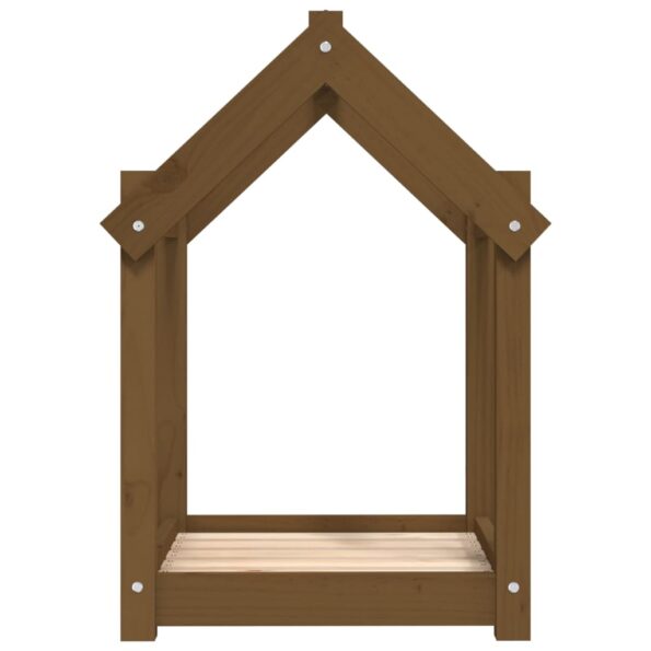 vidaXL Posteľ pre psa medovohnedá 61x50x70 cm borovicový masív – Obrázok 6