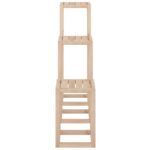 vidaXL 3-dielna súprava stojanov na kvetináče borovicové drevo – Obrázok 10