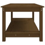 vidaXL Konferenčný stolík medovo-hnedý 110x55x45 cm borovicový masív – Obrázok 6