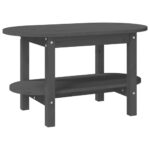 vidaXL Konferenčný stolík sivý 80x45x45cm borovicový masív – Obrázok 2